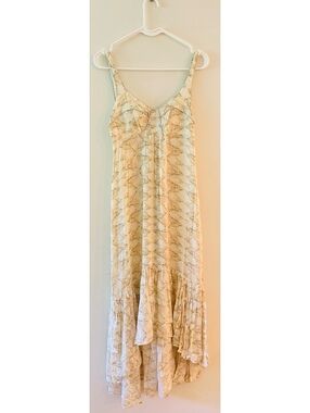 Free People Sleeveless Maxi Dress with Abstract Pattern